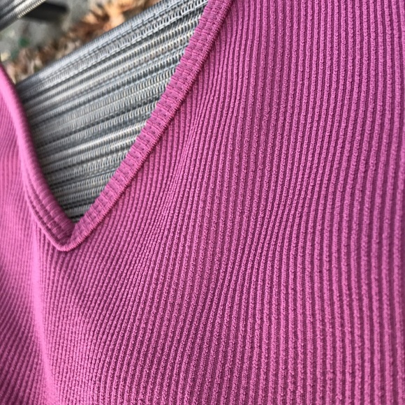 NWOT Nike JDI Plunge Back Ribbed Jumpsuit Pink - Picture 10 of 12